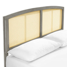 Load image into Gallery viewer, Sierra Cane and Wood Full Platform Bed With Splayed Legs by Modway
