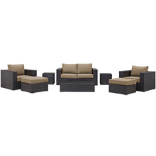 Load image into Gallery viewer, Convene 8 Piece Sofa Set in Espresso Mocha
