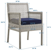 Load image into Gallery viewer, Aura Outdoor Patio Wicker Rattan Dining Armchair by Modway
