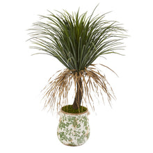 Load image into Gallery viewer, 38&quot; Pony Tail Palm Artificial Plant in Floral Planter
