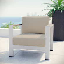 Load image into Gallery viewer, Shore Outdoor Patio Aluminum Armchair by Modway
