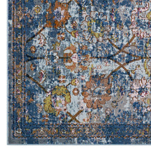 Load image into Gallery viewer, Minu Distressed Floral Lattice 5x8 Area Rug by Modway

