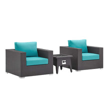 Load image into Gallery viewer, Convene 3 Piece Set Outdoor Patio with Fire Pit by Modway
