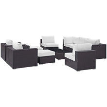 Load image into Gallery viewer, Convene 10 Piece Outdoor Patio Sectional Set by Modway
