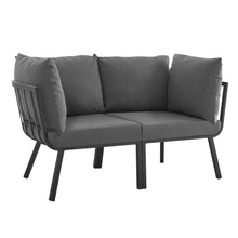 Load image into Gallery viewer, Riverside 2 Piece Outdoor Patio Aluminum Sectional Sofa Set by Modway

