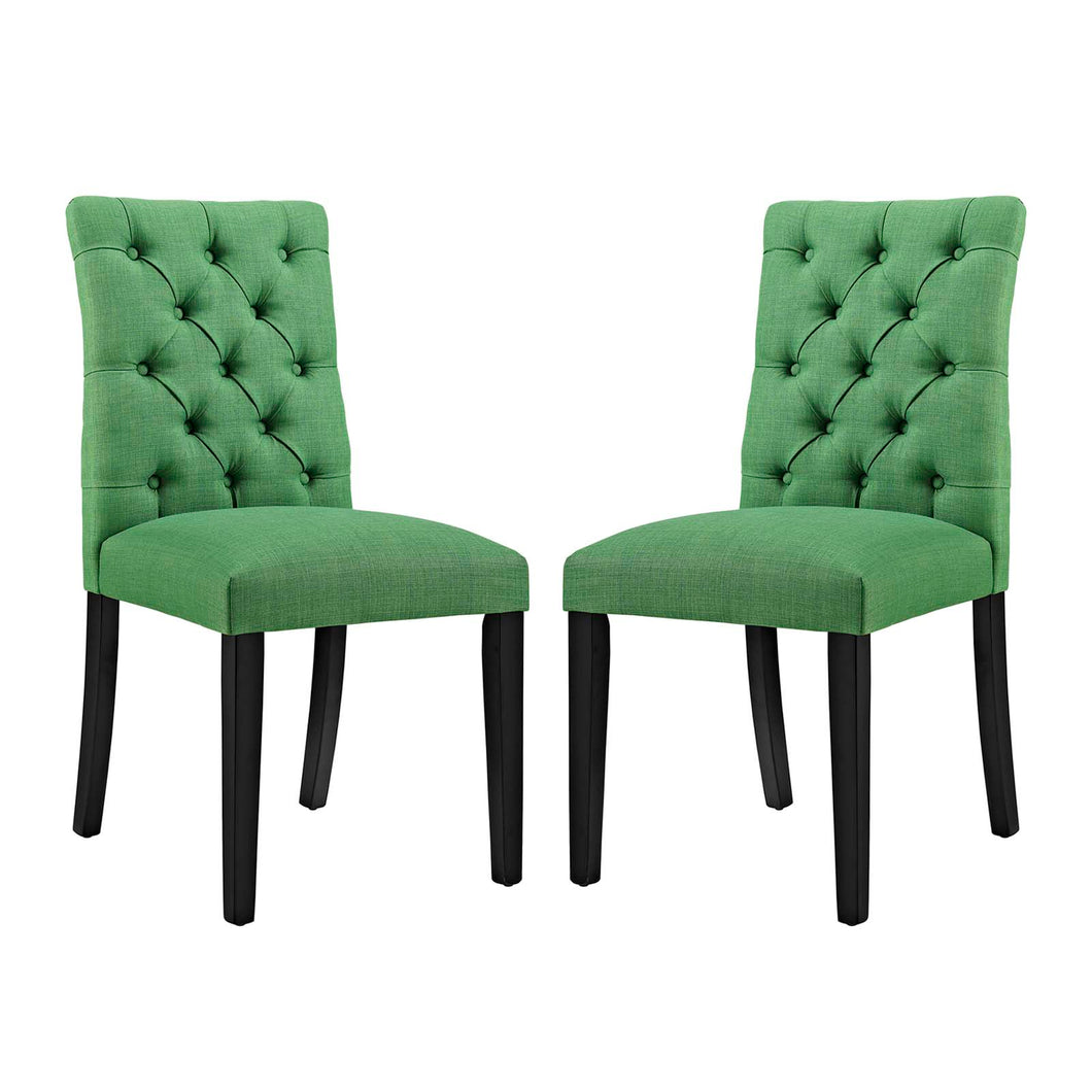 Duchess Fabric Dining Chair Set of 2 by Modway