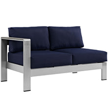 Load image into Gallery viewer, Shore 4 Piece Outdoor Patio Aluminum Sectional Sofa Set by Modway
