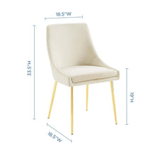 Load image into Gallery viewer, Viscount Performance Velvet Dining Chairs Set of 2 by Modway
