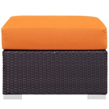 Load image into Gallery viewer, Convene Outdoor Patio Fabric Square Ottoman by Modway

