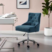 Load image into Gallery viewer, Regent Tufted Button Swivel Upholstered Fabric Office Chair by Modway
