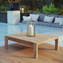 Load image into Gallery viewer, Upland Outdoor Patio Wood Coffee Table by Modway
