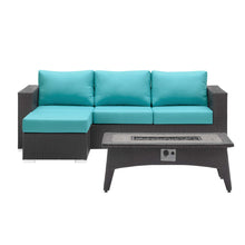 Load image into Gallery viewer, Convene 3 Piece Set Outdoor Patio with Fire Pit by Modway
