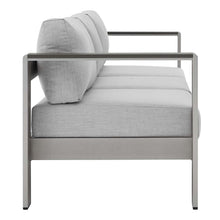 Load image into Gallery viewer, Shore 7 Piece Sunbrella¨ Fabric Outdoor Patio Aluminum Set by Modway

