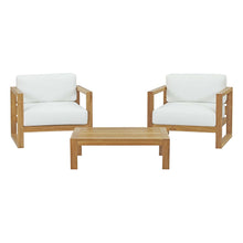 Load image into Gallery viewer, Upland 3 Piece Outdoor Patio Teak Set by Modway
