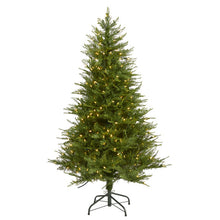 Load image into Gallery viewer, 5&#39; Wisconsin Fir Artificial Christmas Tree with 250 Warm White LED Lights
