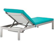 Load image into Gallery viewer, Shore Outdoor Patio Aluminum Chaise with Cushions by Modway
