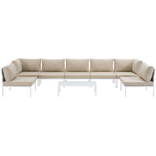 Load image into Gallery viewer, Harmony 8 Piece Outdoor Patio Aluminum Sectional Sofa Set by Modway

