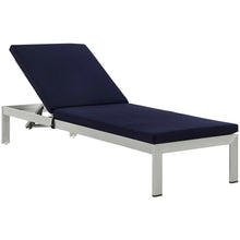 Load image into Gallery viewer, Shore Outdoor Patio Aluminum Chaise with Cushions by Modway
