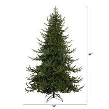 Load image into Gallery viewer, 7&#39; Swedish Fir Artificial Christmas Tree w/ 500 Warm White LED Lights
