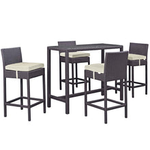 Load image into Gallery viewer, Convene 5 Piece Outdoor Patio Pub Set by Modway
