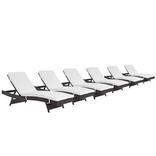 Load image into Gallery viewer, Convene Outdoor Patio Chaise Set of 6 by Modway
