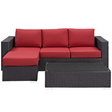 Load image into Gallery viewer, Convene 3 Piece Outdoor Patio Sofa Set by Modway
