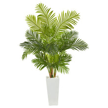 Load image into Gallery viewer, 68&quot; Hawaii Palm Artificial Tree in Tall White Planter
