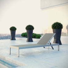 Load image into Gallery viewer, Shore Outdoor Patio Aluminum Rattan Chaise by Modway
