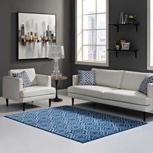 Load image into Gallery viewer, Frame Transitional Moroccan Trellis 5x8 Area Rug by Modway
