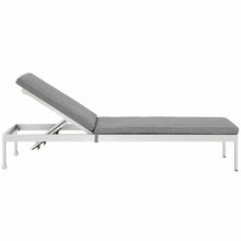Load image into Gallery viewer, Shore Outdoor Patio Aluminum Chaise with Cushions by Modway
