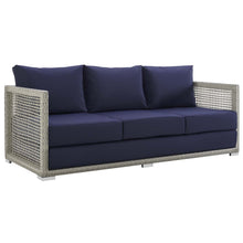 Load image into Gallery viewer, Aura 6 Piece Outdoor Patio Wicker Rattan Set by Modway
