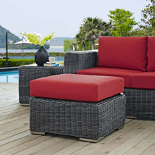 Load image into Gallery viewer, Summon Outdoor Patio Sunbrella¨ Ottoman by Modway
