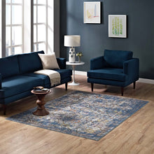 Load image into Gallery viewer, Minu Distressed Floral Lattice 5x8 Area Rug by Modway
