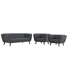 Load image into Gallery viewer, Bestow 3 Piece Upholstered Fabric Sofa and Armchair Set by Modway
