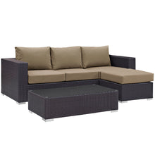 Load image into Gallery viewer, Convene 3 Piece Outdoor Patio Sofa Set by Modway
