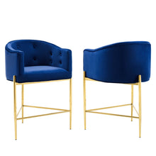 Load image into Gallery viewer, Savour Tufted Performance Velvet Counter Stool Set of 2 by Modway
