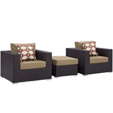 Load image into Gallery viewer, Convene 3 Piece Outdoor Patio Sofa Set by Modway

