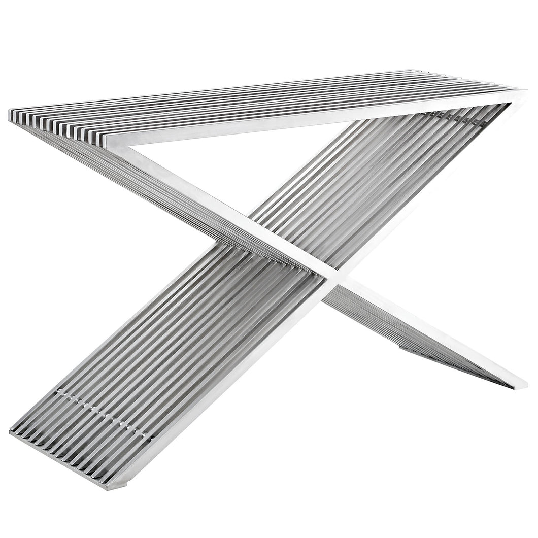 Press Stainless Steel Console Table by Modway