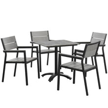 Load image into Gallery viewer, Maine 5 Piece Outdoor Patio Dining Set by Modway
