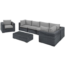 Load image into Gallery viewer, Summon 7 Piece Outdoor Patio Sunbrella¨ Sectional Set by Modway
