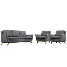 Load image into Gallery viewer, Beguile 3 Piece Upholstered Fabric Living Room Set by Modway
