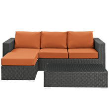 Load image into Gallery viewer, Sojourn 3 Piece Outdoor Patio Sunbrella¨ Sectional Set by Modway
