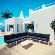 Load image into Gallery viewer, Harmony 8 Piece Outdoor Patio Aluminum Sectional Sofa Set by Modway
