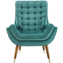 Load image into Gallery viewer, Suggest Button Tufted Performance Velvet Lounge Chair by Modway
