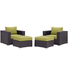 Load image into Gallery viewer, Convene 4 Piece Outdoor Patio Sectional Set by Modway
