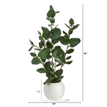 Load image into Gallery viewer, 21&quot; Olive Artificial Plant in White Planter
