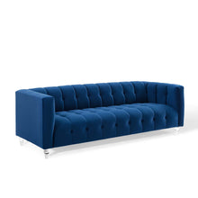 Load image into Gallery viewer, Mesmer Channel Tufted Button Performance Velvet Sofa by Modway
