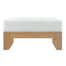 Load image into Gallery viewer, Upland Outdoor Patio Teak Ottoman by Modway
