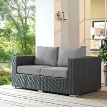 Load image into Gallery viewer, Sojourn Outdoor Patio Sunbrella¨ Loveseat by Modway
