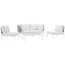 Load image into Gallery viewer, Harmony 5 Piece Outdoor Patio Aluminum Sectional Sofa Set by Modway
